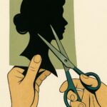 Schattenprofil 4 die Kunst des Scherenschnitts